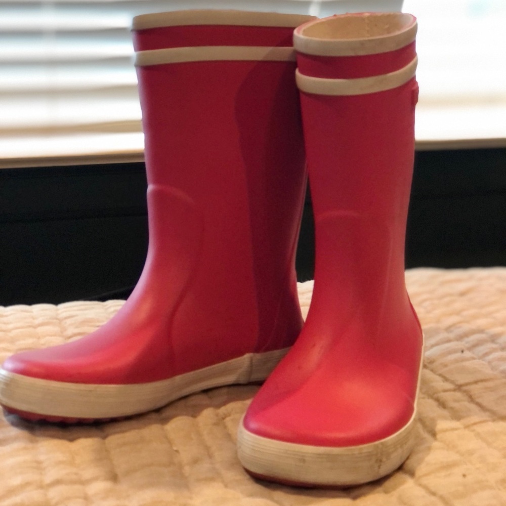 ☔️BEST Aigle Pink Wellies/Rain Boots. Size eu27 us10 💕